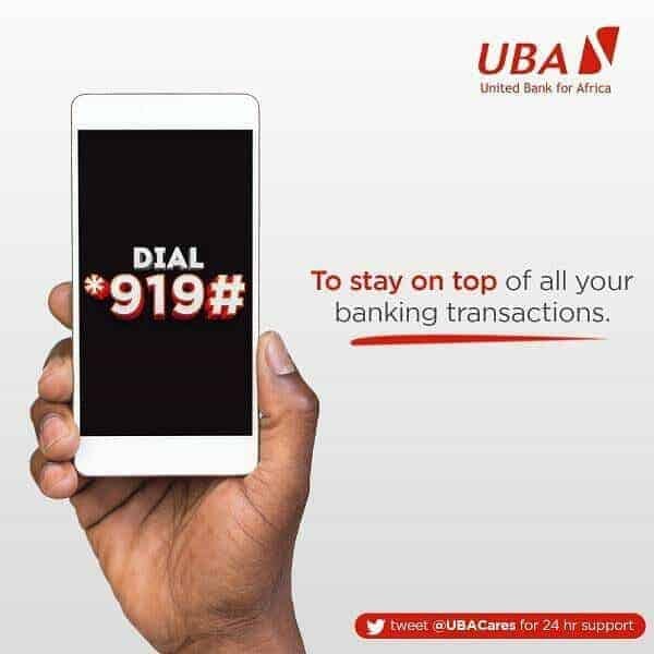 Código de transferencia UBA *919#: Transferencia de UBA a otro banco usando Código de transferencia UBA