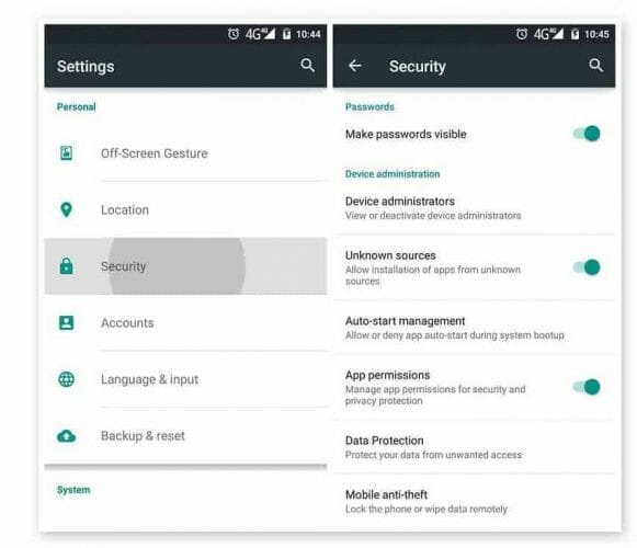 instalar android apk