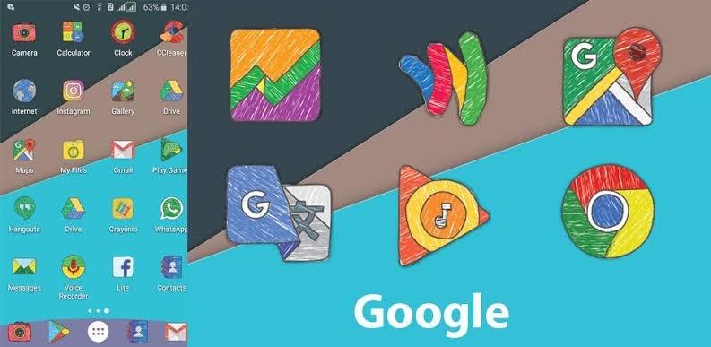 Crayon icon pack apk
