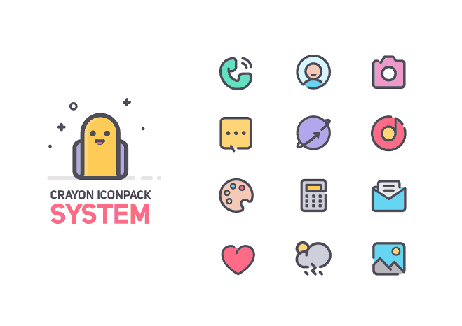 Crayon icon Pack apk