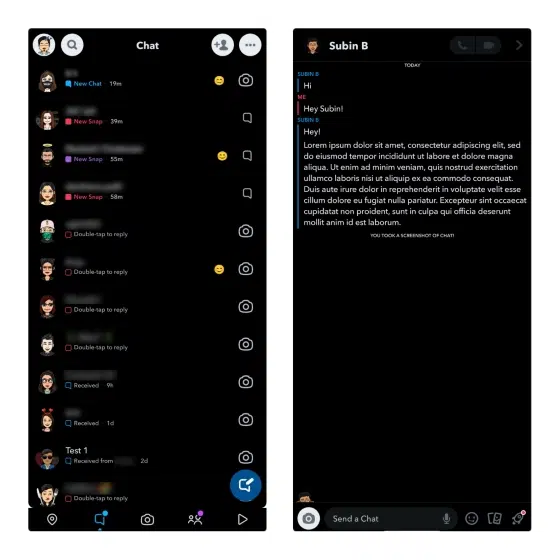Snapchat mod apk tema gelap